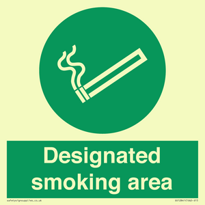 Designated smoking area